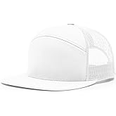 Richardson 168 Seven-Panel Trucker Leather Patch Hat