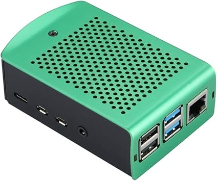 Amazon Com Raspberry Pi 4 Model B Aluminum Case Rpi 4 Metal Shell Green Box Enclosure For Rpi 4b Only Green Computers Accessories