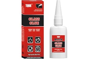 TQRR Glass Glue, 30g Glass Glue Clear, Glue for Glass Repair, Universal Super Glue Gel, Instant Bonding for Glass, Ceramic, Pottery, Plastic, Metal, Acrylic, Mirror, Jewelry, DIY