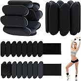 Wrist Weights - 1 Pair (1 lb Each) | Adjustable Wearable Wrist Ankle Weights, Silicone Wrist Bangles Leg and Arm Weights for Women | Yoga, Dance, Pilates, Swimming, Walking and Gym
