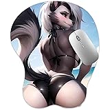RUFSMAAN Anti-Slip Mousepad 3D Mouse Pad Furry
