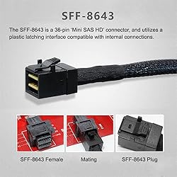 NFHK Internal Mini SAS HD SFF-8643 to Mini SAS High