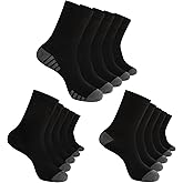 EverKnits 15 Pairs of Thin Crew Socks for Men & Women - Breathable Casual Socks in Bulk Wholesale Value Classical Pack