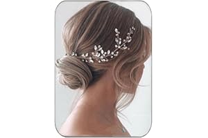 JAKAWIN Bride Rhinestone Wedding Hair Piece Silver Crystal Bridal Updo Hair Vine Accessories for Women HV113
