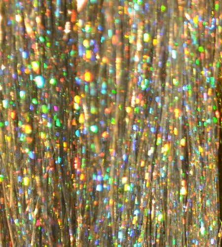Hair Tinsel - Sparkling Silver 100 Strands 100% Silk!