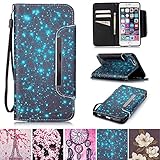 iPhone 6/6S Case, [Card Slots] [Kickstand] Flip Folio Wallet Case Synthetic Leather Shell Scratch Resistant Protective Cover for Apple iPhone 6/6S 4.7