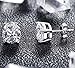 Diamond Earrings Studs Princess Cut Sterling Silver Cubic Zirconia Stud Earrings,Fake Diamond Stud Earrings,Faux Diamond Crystal CZ Earrings Studs Nickel Free Hypoallergenic Silver Earrings Studs 8mm