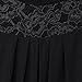 TWGONE Tunics For Women To Wear With Leggings Short Sleeve Ladies Solid Lace Patchwork Ruched Blouse Tops Shirt (X-Large,Black)