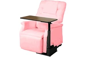 HEALTHLINE Home Adjustable Right Side Bedside Table Overbed Tray