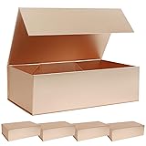 LFBOX Rose Gold Gift Box with Magnetic Lid