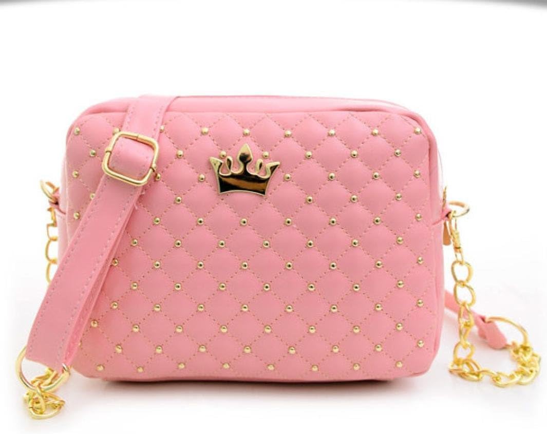 pink chain shoulder bag