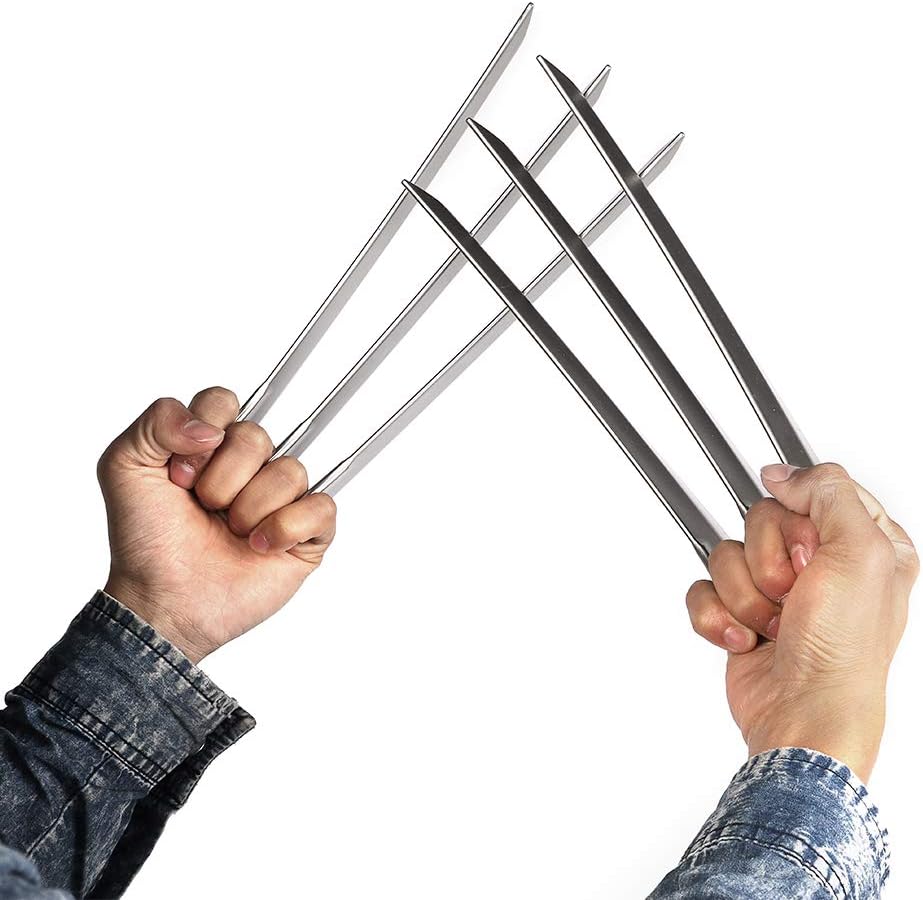 ZDF 1 Pair Plastic Wolverine Claws Halloween Costume Cosplay Props