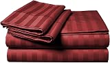 MOONLIGHT20015 Double Duvet Set Reversible Stripes Burgundy 200x200 cm view 7