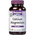 Bluebonnet Nutrition Calcium & Magnesium, Bone Health*, Soy-Free, Gluten-Free, Non-GMO, Vegan, Kosher Parve, 180 Vegetable Capsules, 60 Servings