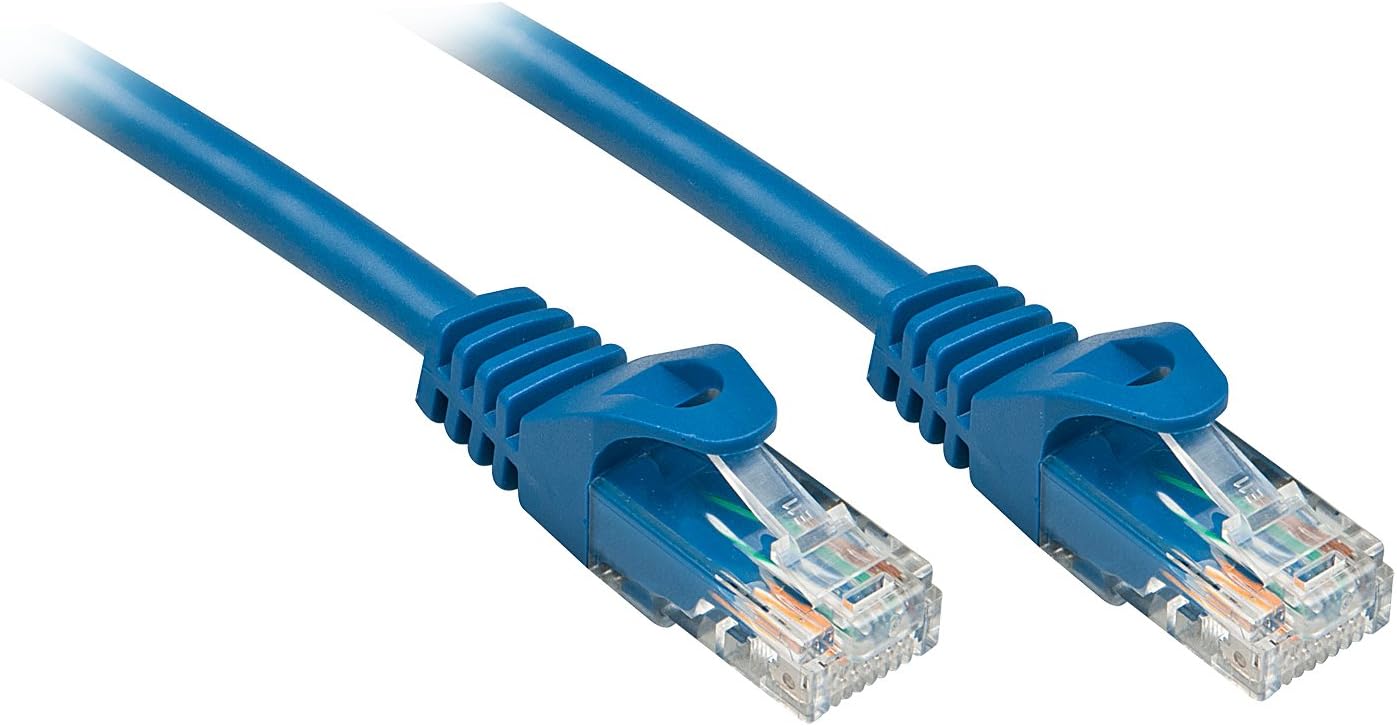Lindy Basic Network Cable Cat. 6 U/UTP Patch Cable 0.3 m blue, 0.3 meters