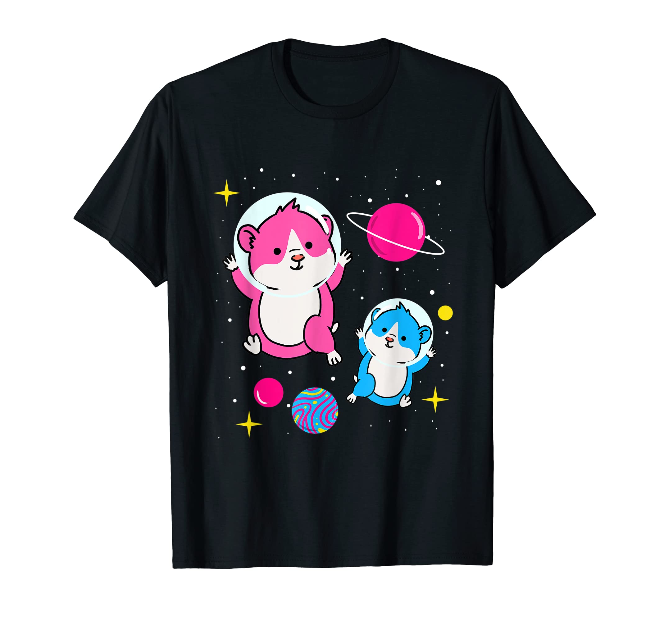 Pan Pride Hamster In Space Pansexual T-Shirt
