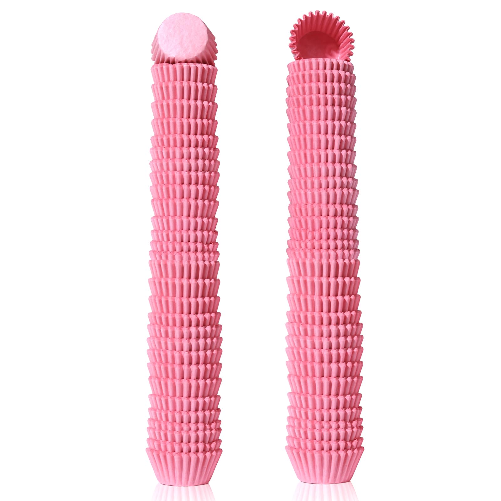 Photo 1 of Glavatrix 1000pcs Mini Cupcake Liners for Baking 1inch Muffin Liners Small Truffles Chocolate Cupcake Wrappers Small Candy Paper Cup Making Supplies for Wedding Birthday Holiday Party Baby Shower,Pink