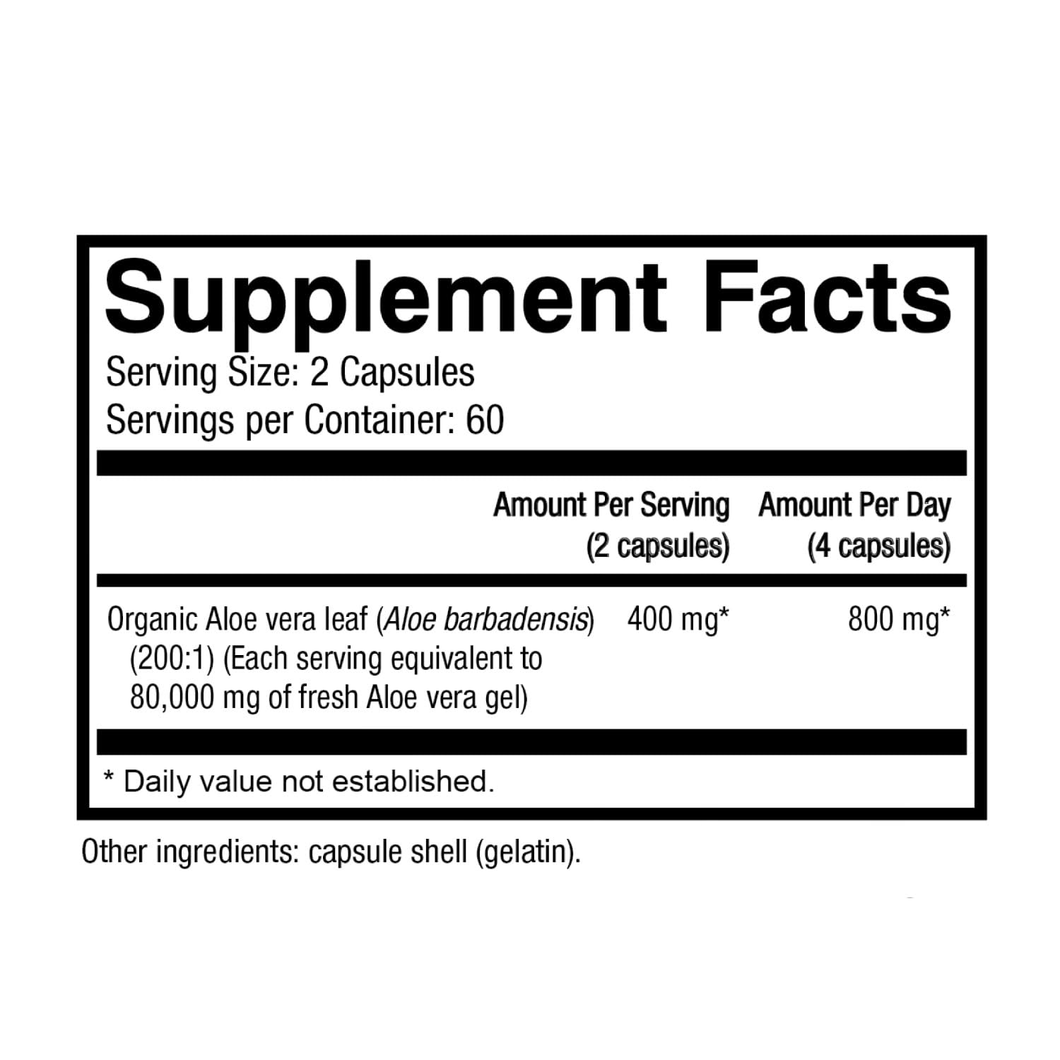 NatureCity True-Aloe 80,000mg Aloe Vera Gel Equivalent Per Serving- Made with Organic Aloe Vera (720 Capsules) Digestive, Skin and Joint Support|Small Easy-to-Swallow Pills