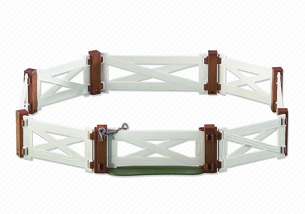 Playmobil Farm Accessory - Fence Extension for Pony Farm (Add-on Series, Toy Figure Playsets, Kid Age Range)