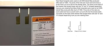 Amazon Com Hon Lateral File Bars For A 42 Wide Cabinet 2 Per Set Kitchen Dining