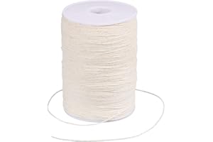 FREEBLOSS 400m Sashiko Thread 100% Cotton Embroidery Floss 4 Stranded White Hand Sewing Thread for Needlework Sashiko Supplie