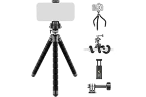 NEEWER Basics Flexible Phone Tripod, Mini Small Octopus Desk Stand Holder, Vlog Selfie Stick for Cell Phone Camera Compatible