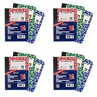 Mini Marble Composition Books, Thread Bound Notebooks, Red, Blue and Green, 12-ct, 600 Total Pages by Greenbrier