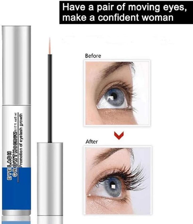Organic Cold-Pressed Castor Oil - 100% Pure - For Healthy Eyelashes and Eyebrows - Best for Healthy Growth and Strength Treatment - 8ml (0.25oz) (Tube w/Applicator)