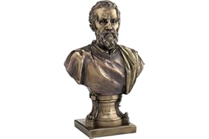 UNICORN STUDIOS Unicorn Studio Italian Sculptor Artist Michelangelo Buonarroti Figurine 9 1/2 Inch Bronze Resin Bust Statue