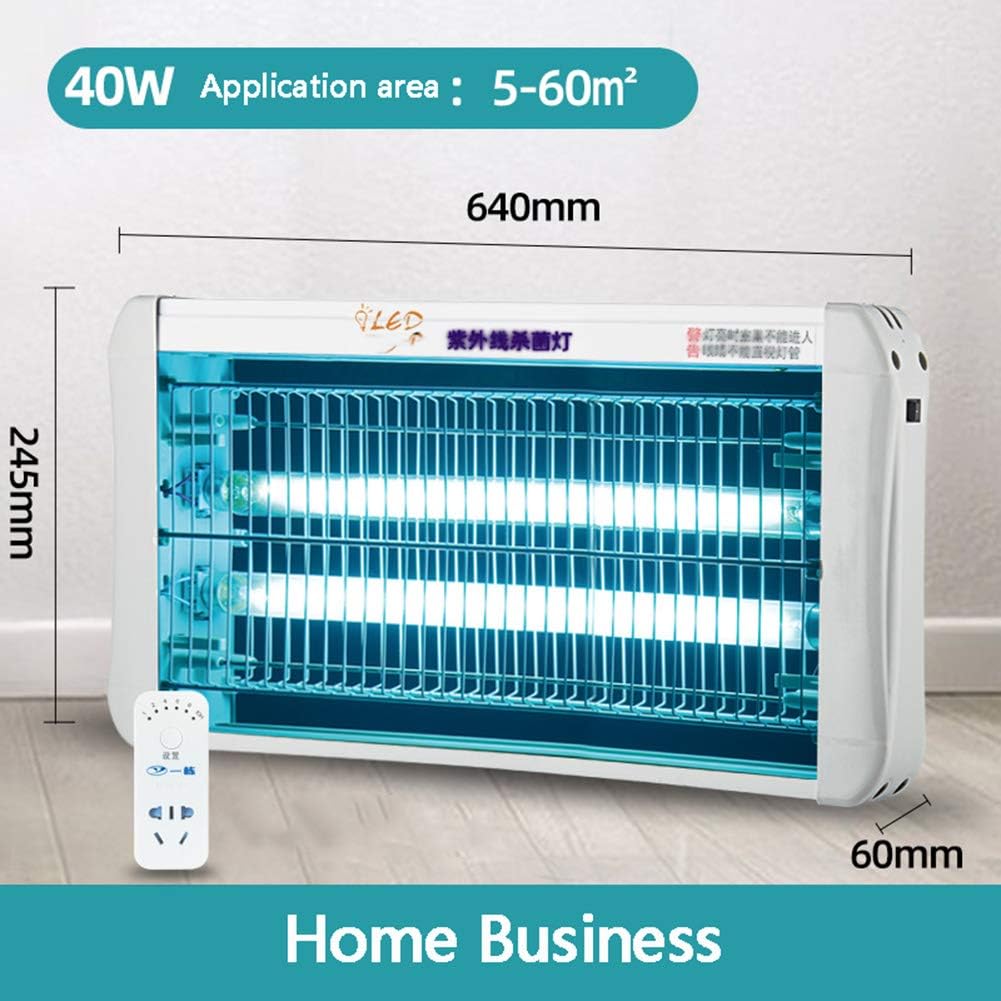 ELLENS Ozone Free Ultraviolet Disinfection Lamp, Household Commercial Mobile Steriliser Light, Hanging Germicidal UV Lamp,Portable Air Purifier,With timer