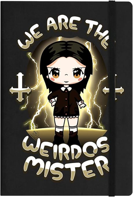 Amazon Co Jp ミオ ムーン Mio Moon オフィシャル商品 We Are The Weirdos Mister キャラクター ハードカバー A5サイズ ノート ワンサイズ ブラック 服 ファッション小物