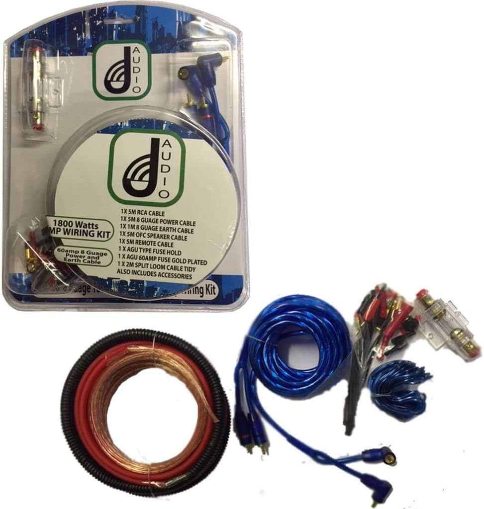 Wheels N Bits J Audio 1800w Car Amplifier Rca Audio 8 Gauge Wiring 60amp Agu Fuse Complete Kit Amazon Co Uk Car Motorbike