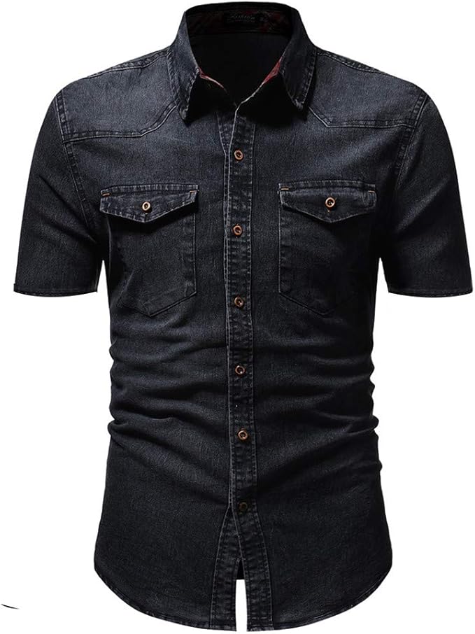 short sleeve white denim jacket