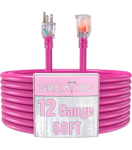 Prime NS512830 50-Foot 12/3 SJTW Flex High Visibility Extra Heavy