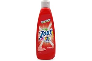 Zout Laundry Stain Remover, Triple Enzyme Formula for Blood, Tomato Sauce, & Oil Stains, Made in USA, 12 Ounce Squeeze Bottle with Flip Top Cap