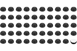 PATIKIL 0.39 x 0.2 Inch Silicone Speaker Isolation Pads, 100 Pcs Hemisphere Bumpers Isolation Feet Non-Skid Adhesive Speaker 
