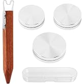 Pottery Trimming Tool, 6 mm Clay Pottery Throwing Trimming Spinner Tool with 3 Bearings &amp; Storage Case, Ceramic Clay Carving Scraper for Foot Ring Trimming, Sculpting and Detail Work