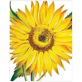 Caspari Sunflowers Gift Enclosure Cards, 4 Mini Cards &amp; 4 Envelopes