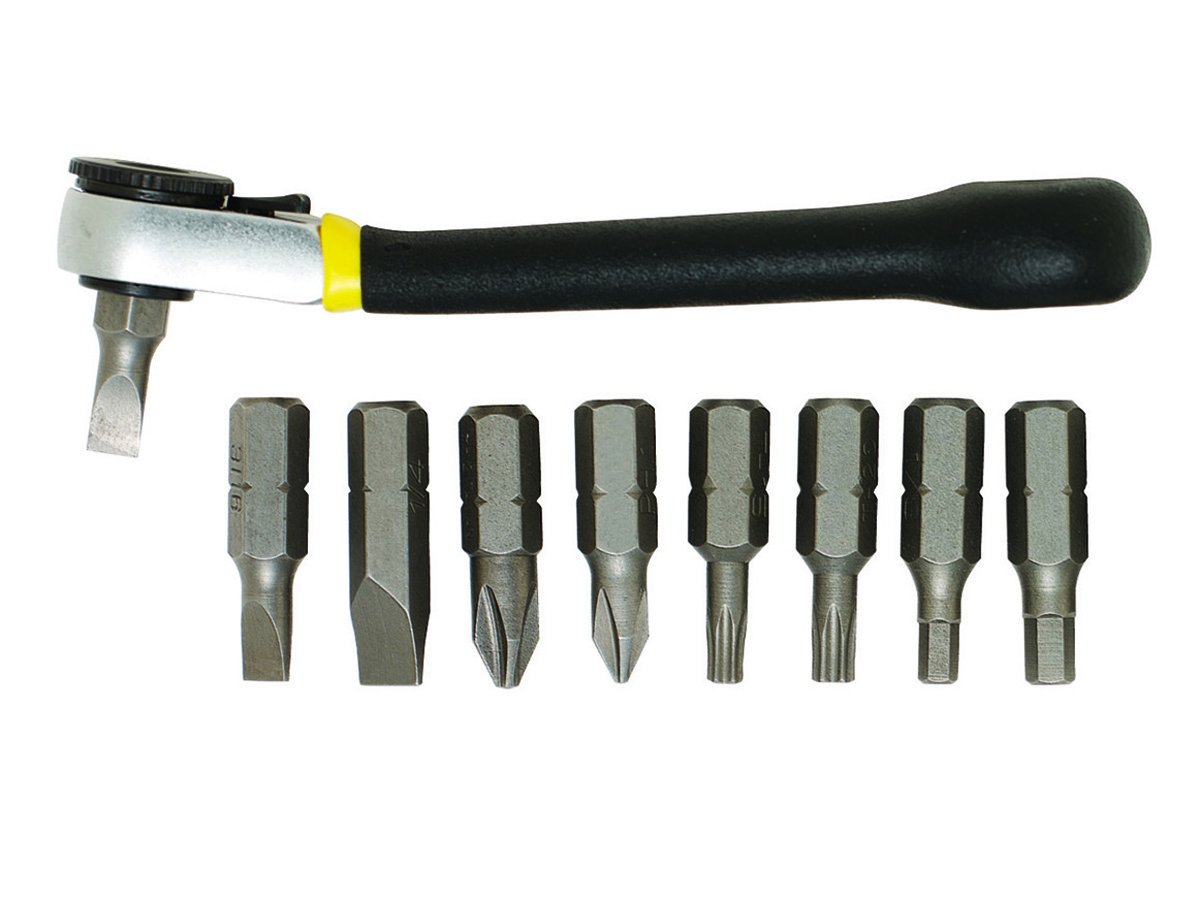 General Tools Nine-Piece Ratchet Offset Screwdriver Set (80075)