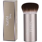 Kabuki Makeup Brush - Blender Brush for Powder, Cream, Liquid Foundation, Sunscreen, Blush Blending & Bronzer - Professional Make Up Brush - Full Face Makeup Brush - Vegan & Cruelty Free