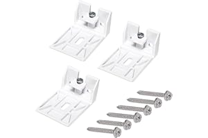 Rosyquarz 3/4" Blinds Shade Brackets,for Hunter Douglas Duette,Honeycomb,Cellular and Applause Shades,Stanard Pull Cord (3 Pack,White)