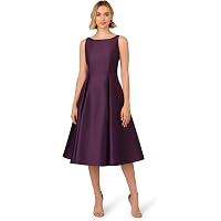 Amazon.com: Adrianna Papell Women's Mikado Flounce Hem Midi Dress, Black, 4  : Clothing, Shoes & Jewelry
