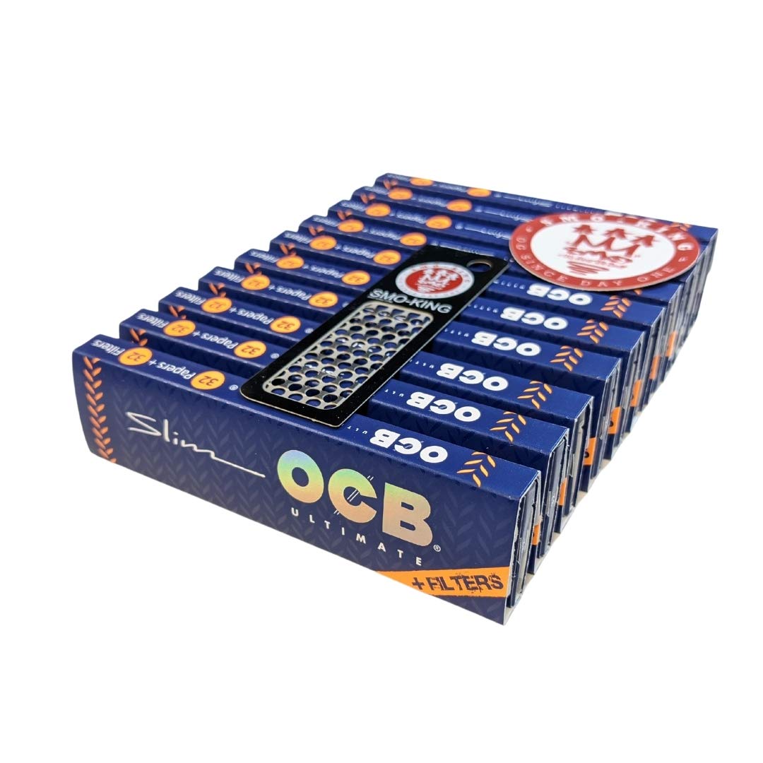 SMO King X OCB Ultimate Combo Gift Set - 10 OCB Ultimate with Tips Plus SMO Scoop Card