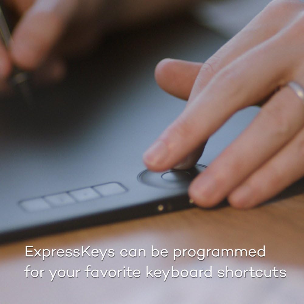 Wacom PTH660 Intuos Pro Digital Graphic Drawing Tablet for Mac or PC, Medium, New Model, Black: Computers & Accessories