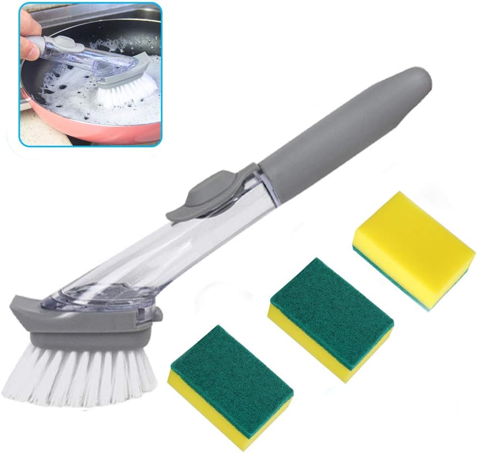 ApusaleDish Brush Heavy Duty Dish Wand Sponge for Kitchen
