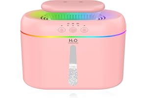 2L humidifiers for bedroom Large Room Home Ultra-Quiet 28 dB Quiet Supersized Cool Mist Air Humidifier for Baby Nursery，Dual 