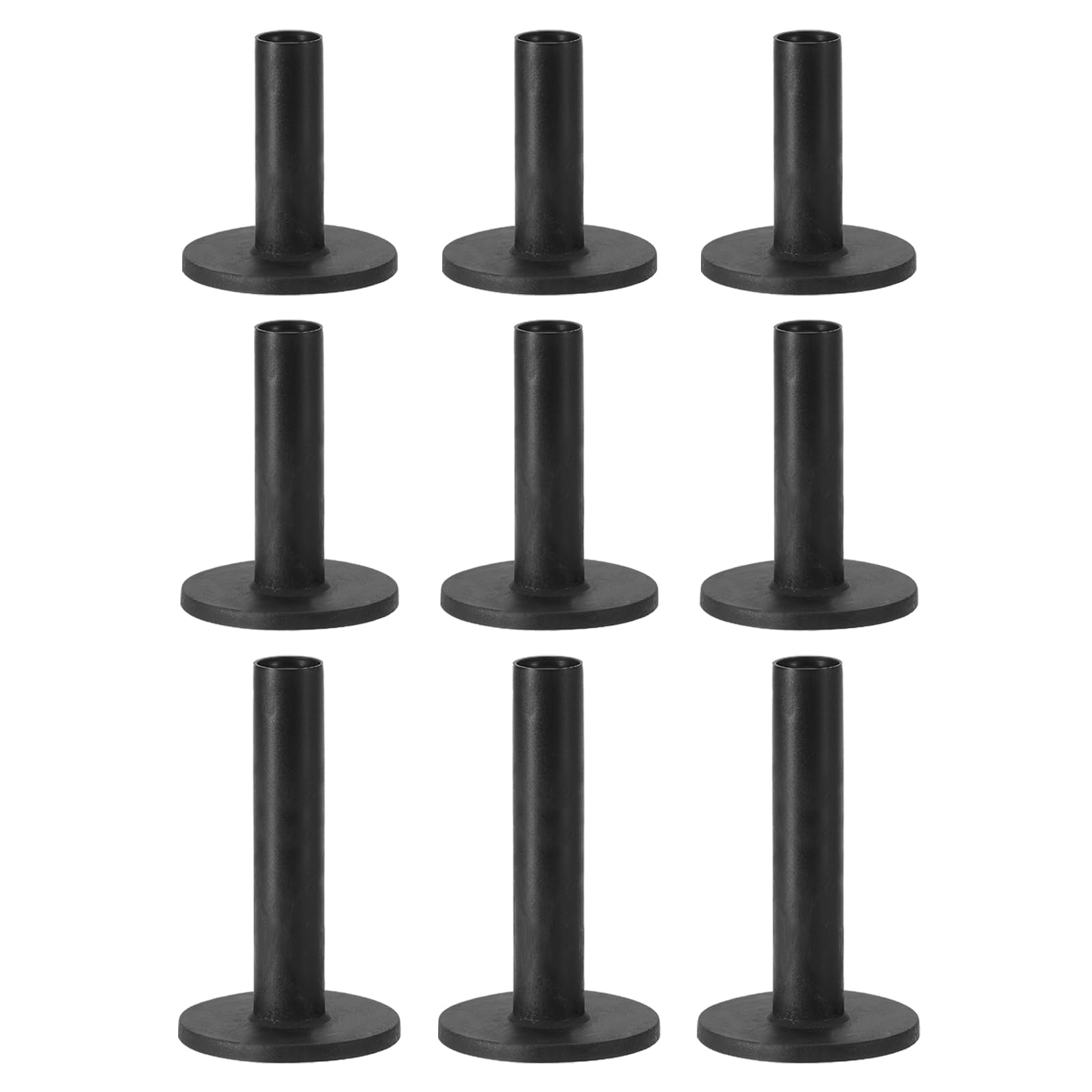 PATIKIL Rubber Golf Tee, 6 Pcs Mix Size Golf Practice Tees Training Driving Range Tee Stable Golf Ball Holder for Outdoor Indoor Hitting Mat, Black