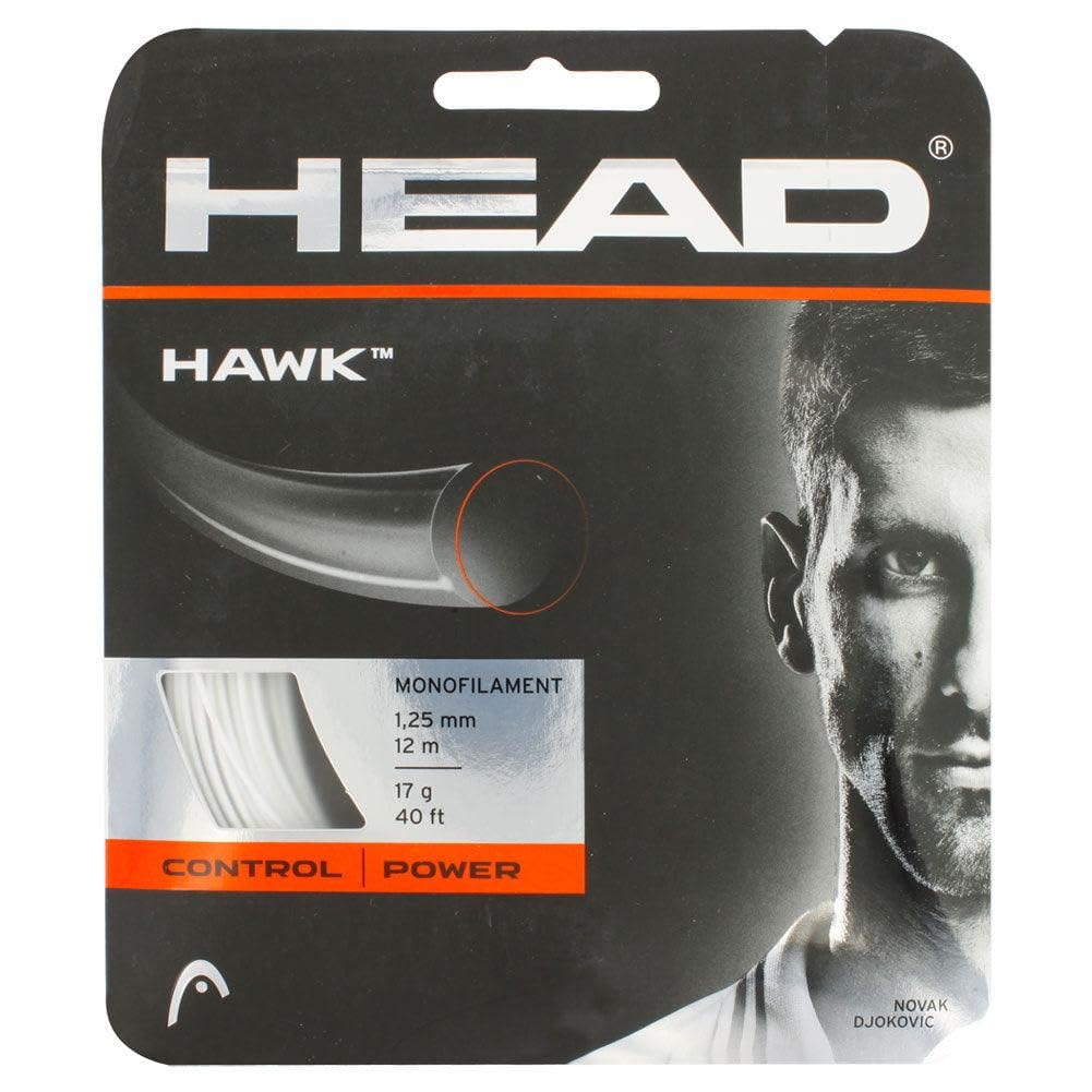 Hawk Racket String White, Size 17