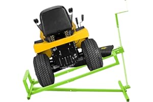 WTRAVEL Lawn Mower Jack Lift 800 Lbs Capacity Lifting Platform Telescopic Maintenance Jack for Garden Tractors and Riding Lawn Mowers with Manual Handle (Green)