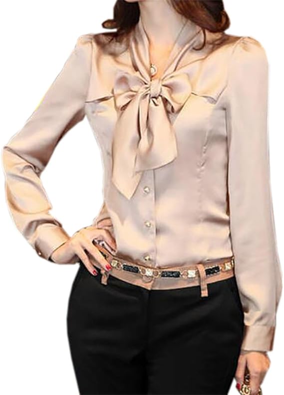 2018 women Fashion silk satin blouse shirt button ladies silk chiffon shirt office white LONG 